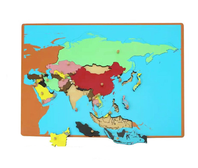 Carte du Monde Montessori : un voyage éducatif et sensoriel à travers les continents
