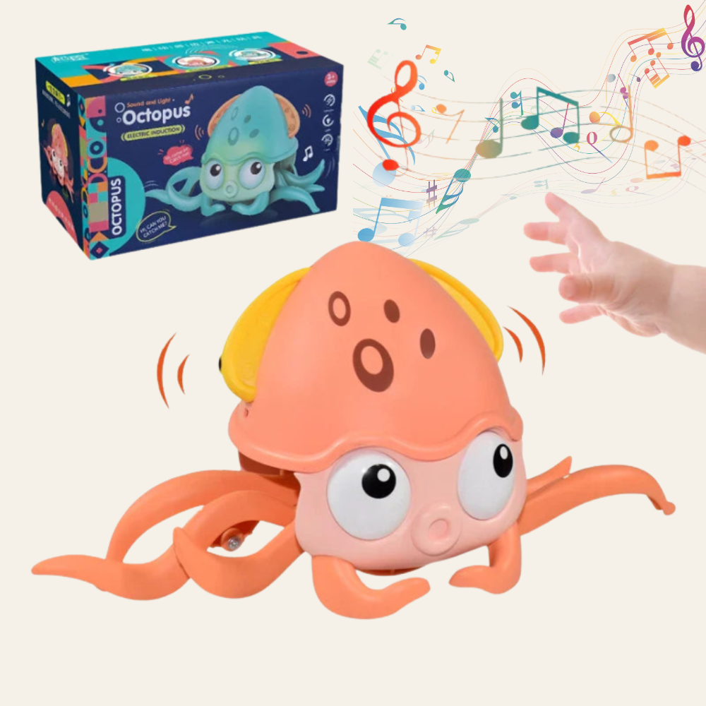 Crabe Musical Montessori – Un Compagnon Amusant pour Encourager Bébé à Bouger