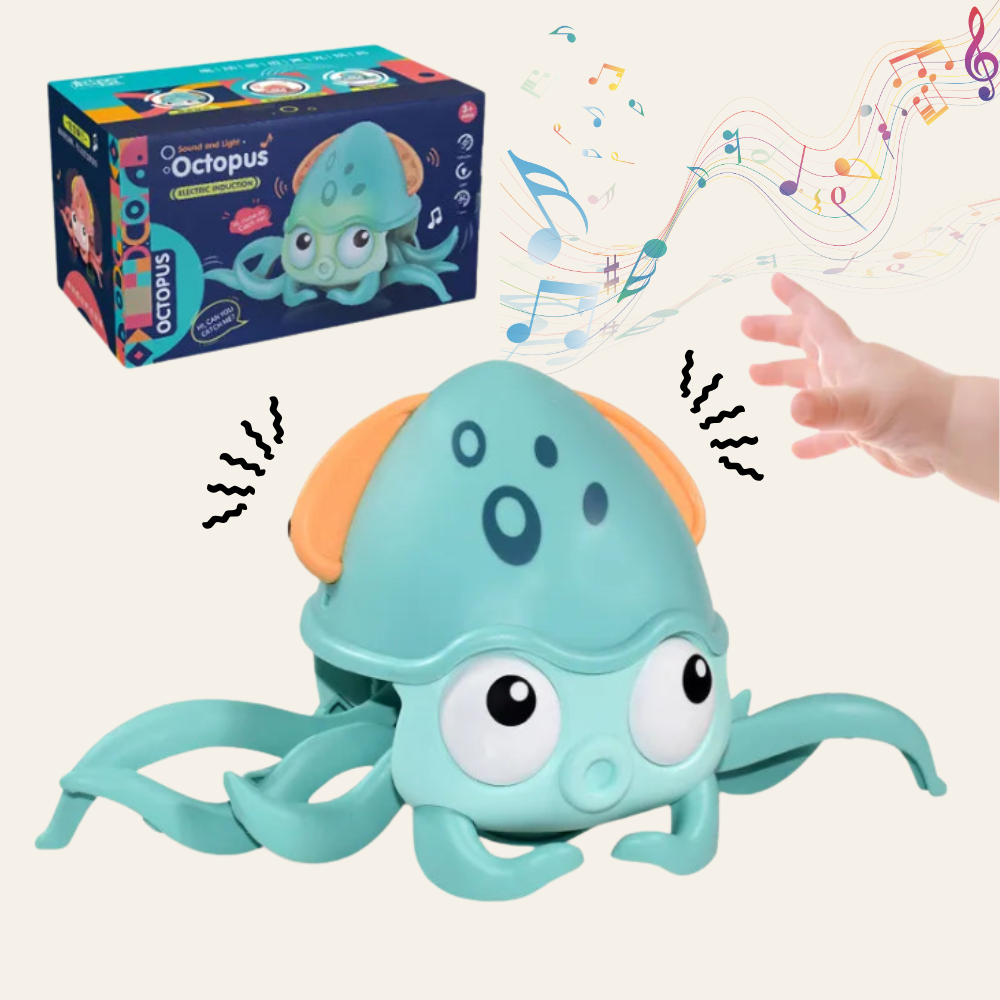 Crabe Musical Montessori – Un Compagnon Amusant pour Encourager Bébé à Bouger