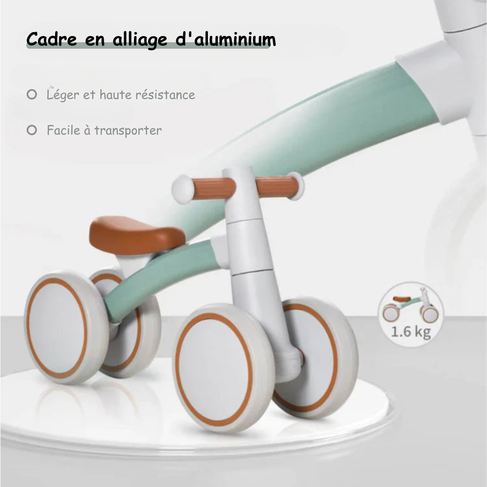 Vélo d'Équilibre Bébé Montessori – Premiers Tours de Roue en Toute Confiance