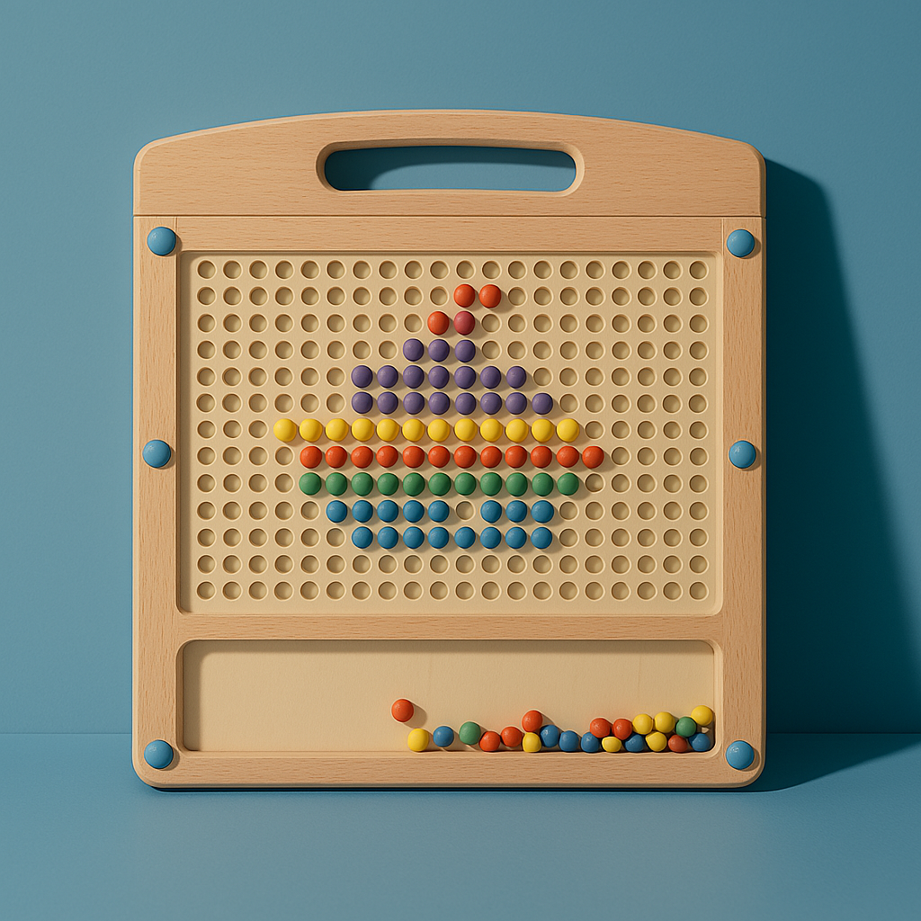 Tableau Magnétique de Points Montessori – Créativité et Précision au Bout des Doigts