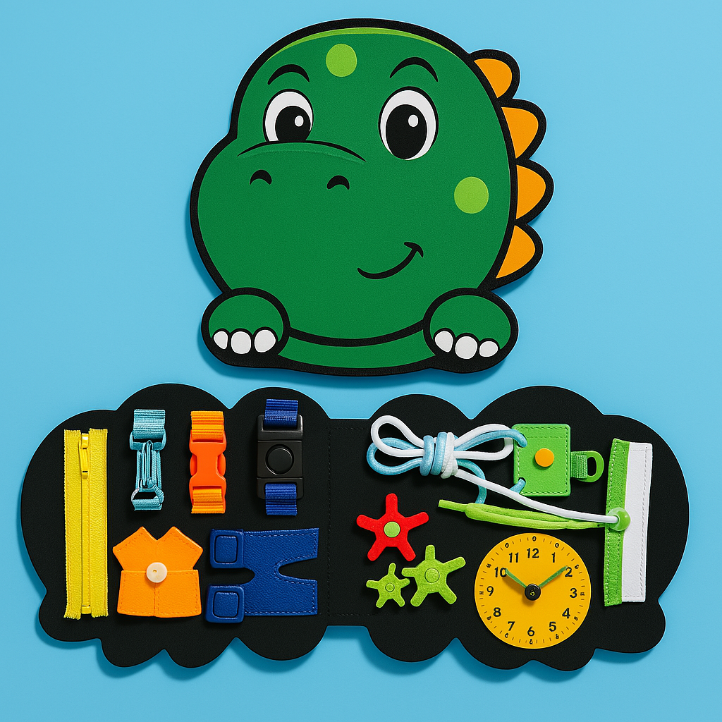 Tableau d'Activités Dino Montessori – Éveillez la Curiosité de Votre Enfant avec un Compagnon Jurassique