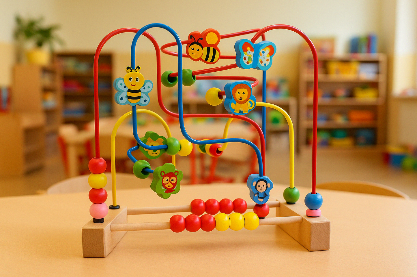 Labyrinthe de Perles Montessori – Un Voyage Ludique au Cœur de l'Apprentissage