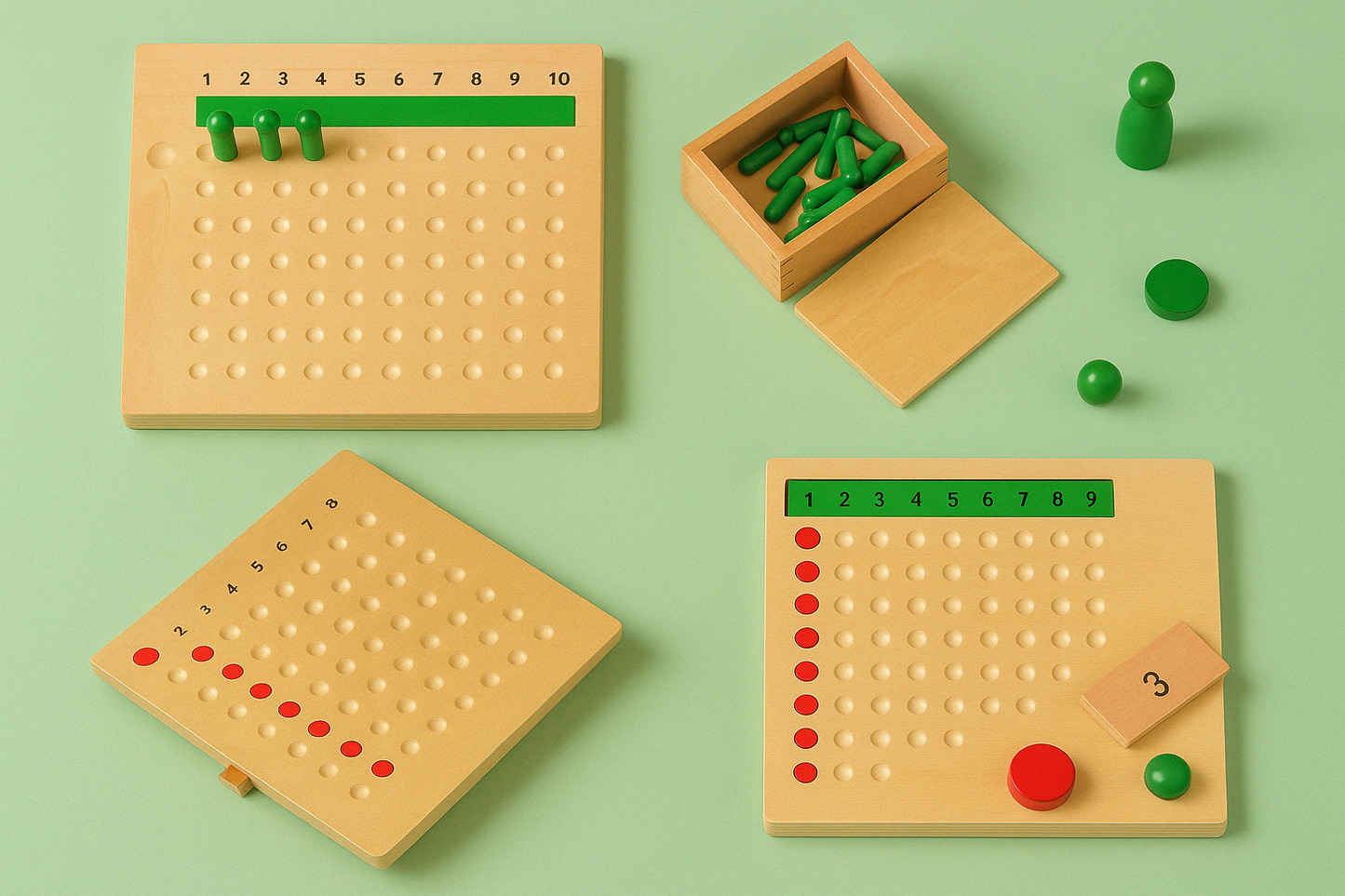 Calcul Montessori – Apprendre les Opérations en S'Amusant