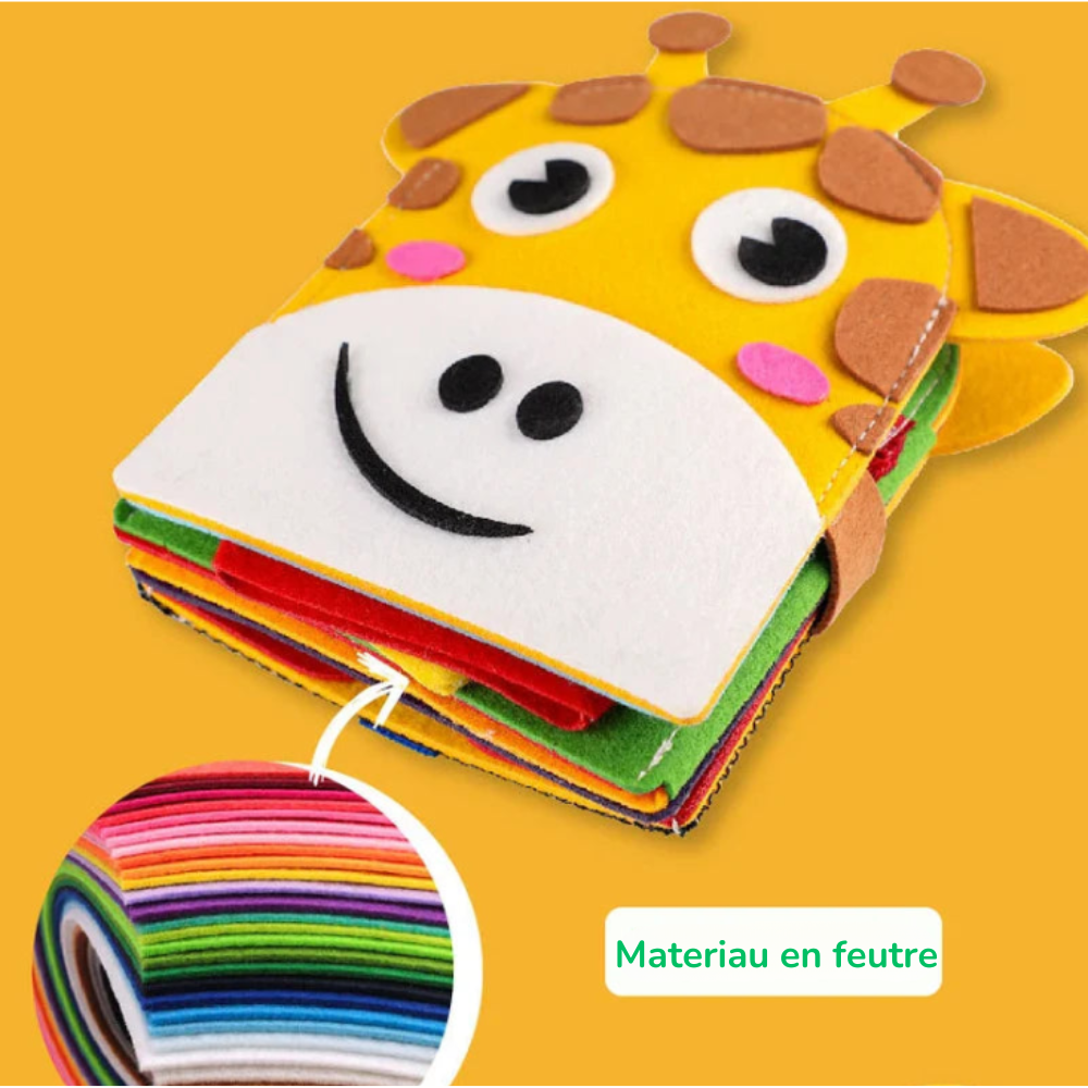 Livres silencieux en feutre Montessori