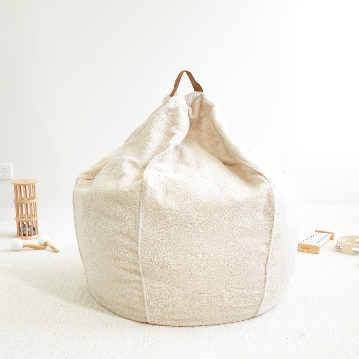 Pouf Teddy en Bouclettes – Le nid douillet pour des moments de détente