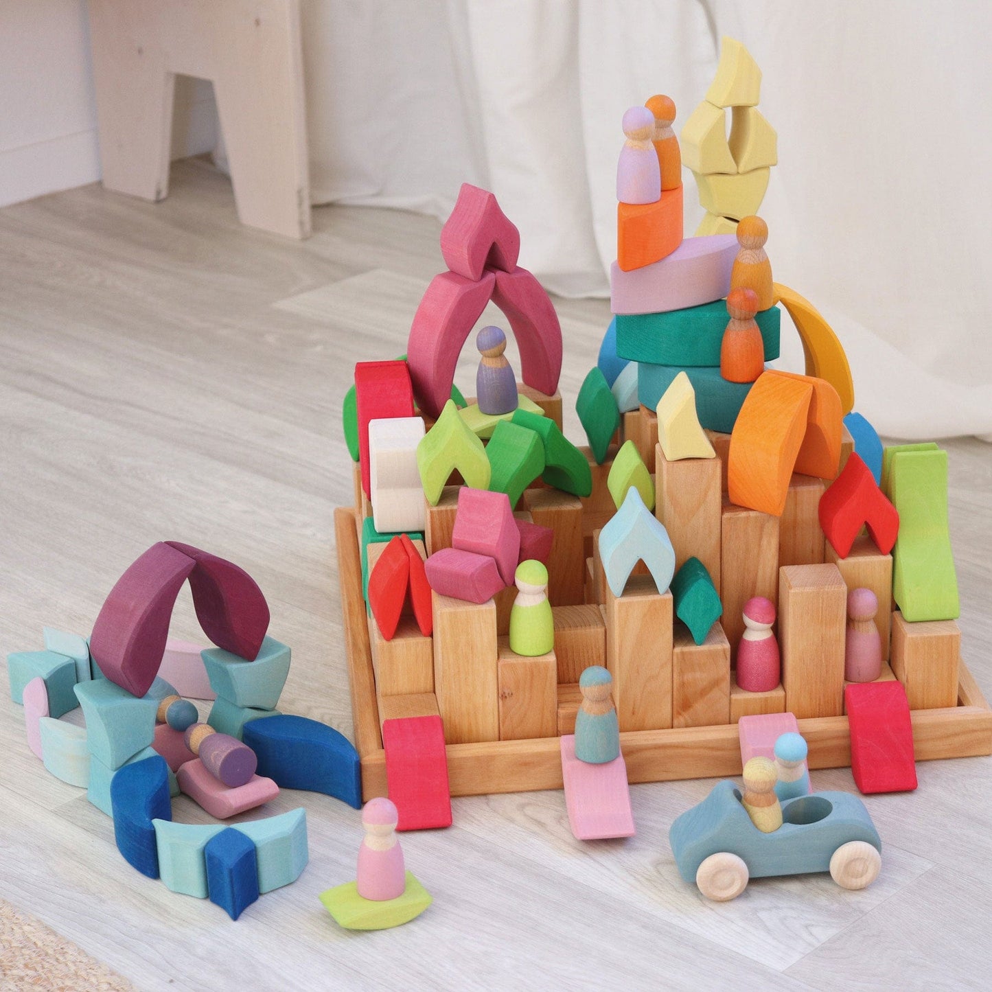 Set de Construction en Bois – Stimulez la Créativité et la Coordination de Votre Enfant