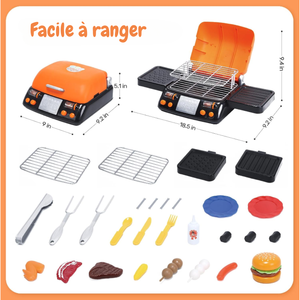 Set de Barbecue Montessori – Pour les Petits Chefs en Herbe