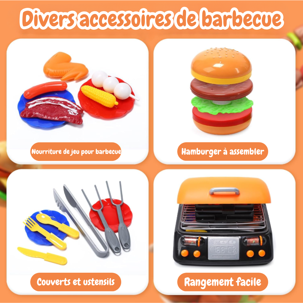 Set de Barbecue Montessori – Pour les Petits Chefs en Herbe