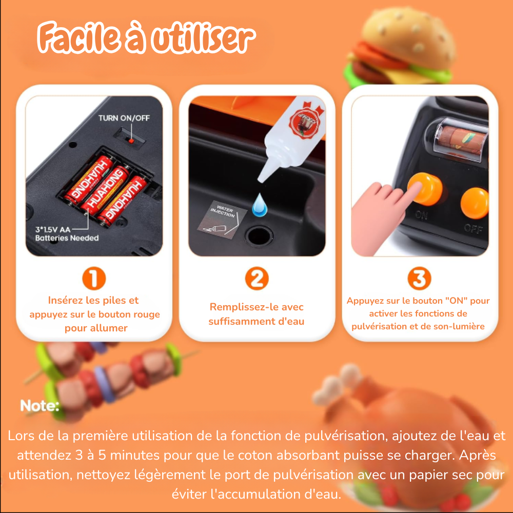 Set de Barbecue Montessori – Pour les Petits Chefs en Herbe