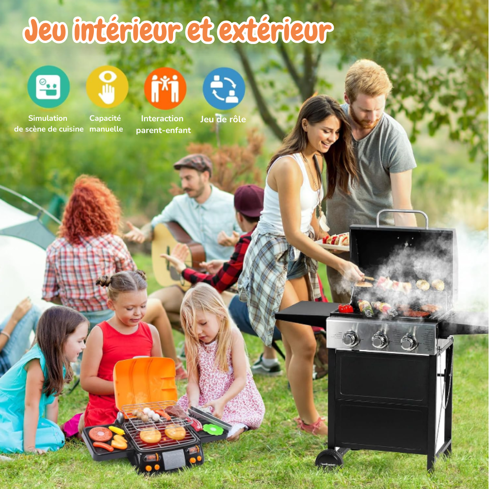 Set de Barbecue Montessori – Pour les Petits Chefs en Herbe