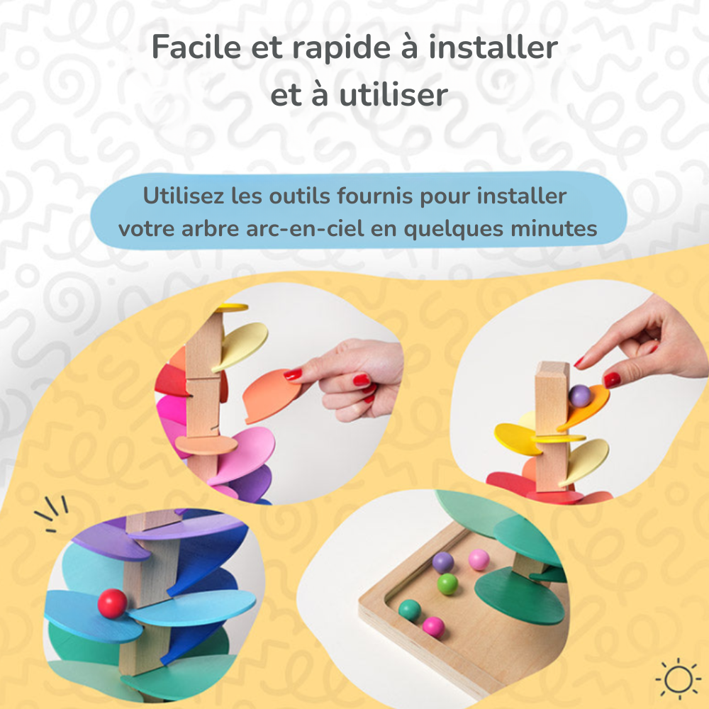 Arbre Arc-en-Ciel Montessori – L’éveil par les sons et les couleurs