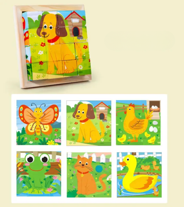 Puzzle Cube Montessori – Stimulez l'Esprit Créatif de Votre Enfant
