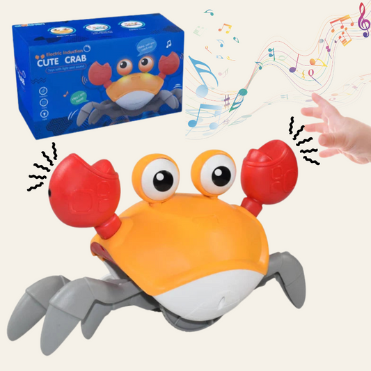 Crabe Musical Montessori – Un Compagnon Amusant pour Encourager Bébé à Bouger