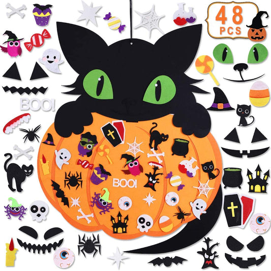 Chat d’Halloween Montessori : une activité sensorielle et créative pour célébrer la saison
