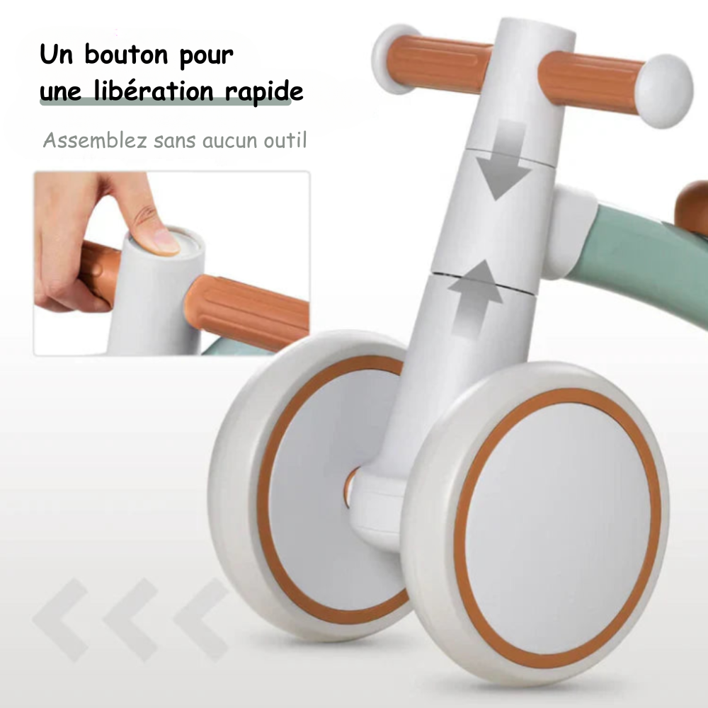 Vélo d'Équilibre Bébé Montessori – Premiers Tours de Roue en Toute Confiance