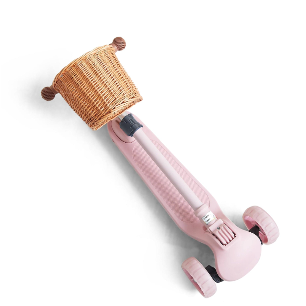 Trottinette 3 Roues avec Panier en Osier – Pour des Balades Enchantées