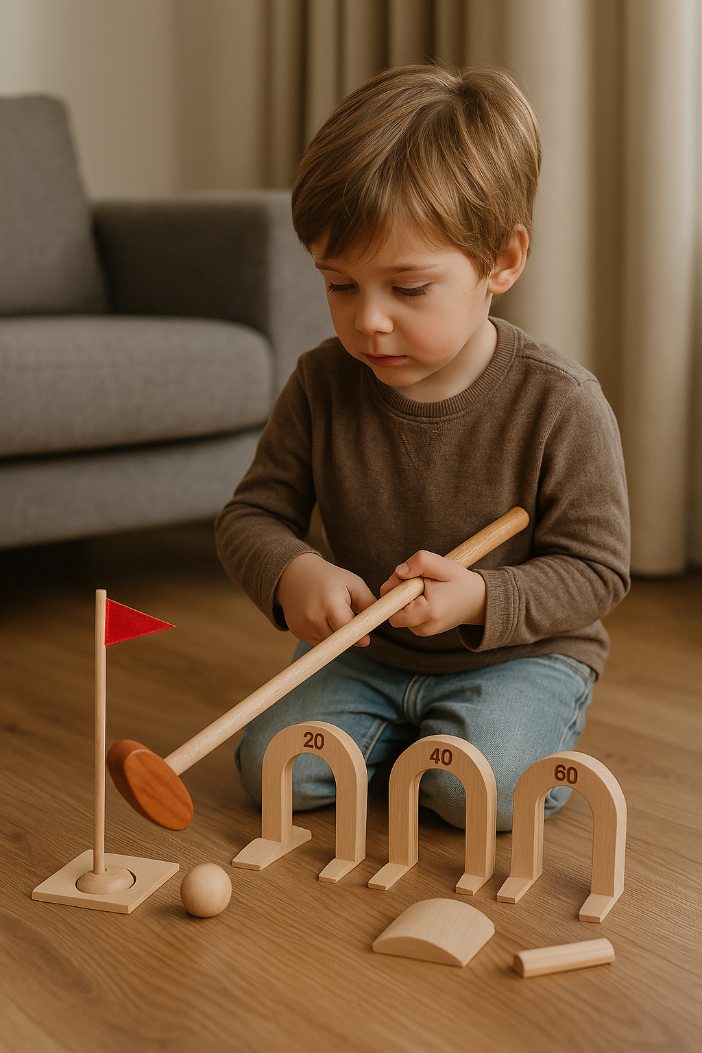 Set de Golf Montessori – Précision, patience et plaisir en plein mouvement