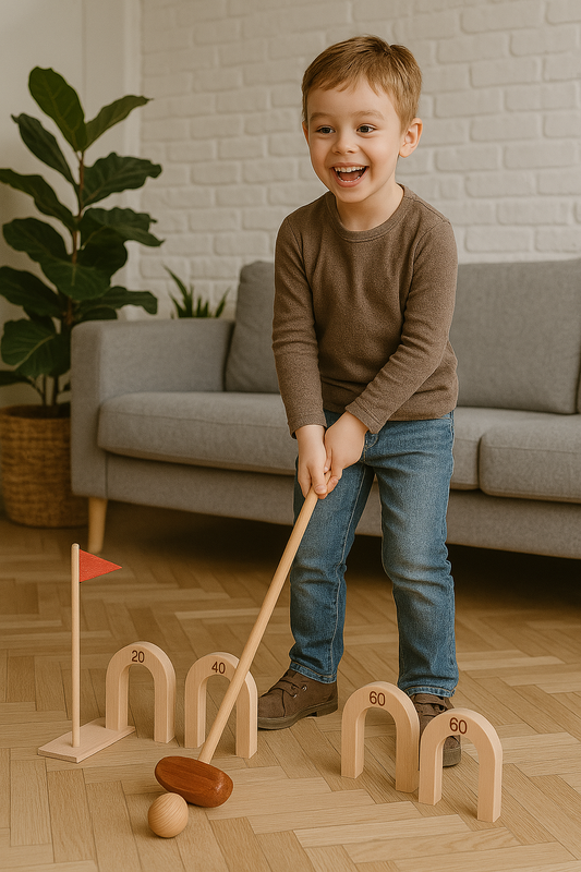 Set de Golf Montessori – Précision, patience et plaisir en plein mouvement
