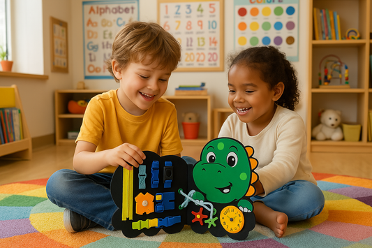 Tableau d'Activités Dino Montessori – Éveillez la Curiosité de Votre Enfant avec un Compagnon Jurassique