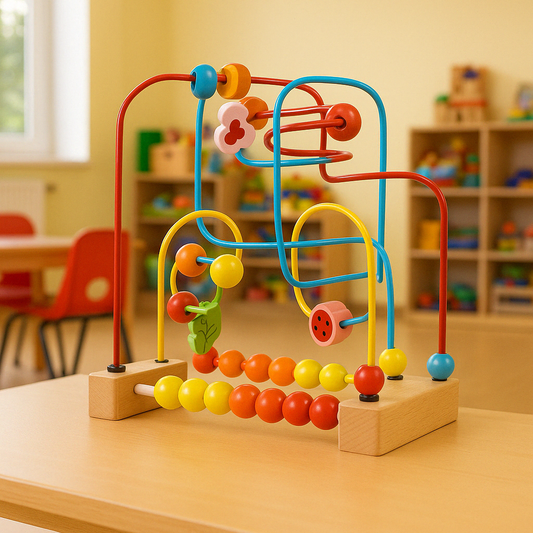 Labyrinthe de Perles Montessori – Un Voyage Ludique au Cœur de l'Apprentissage