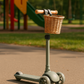 Trottinette 3 Roues avec Panier en Osier – Pour des Balades Enchantées