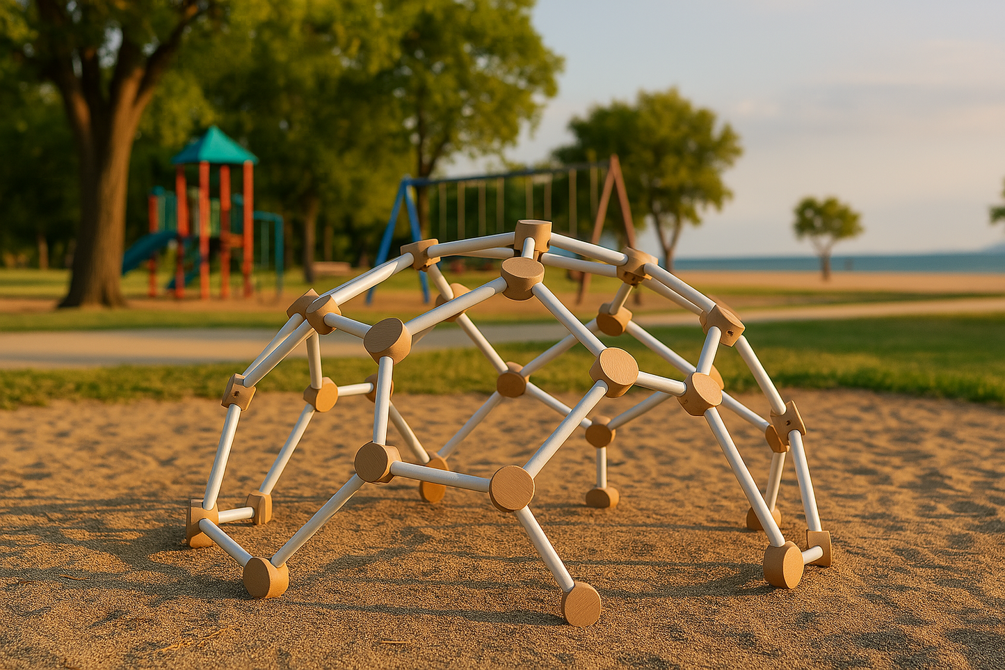 Dôme d'Escalade Montessori – Une Aventure Grimpante pour Développer Force et Agilité