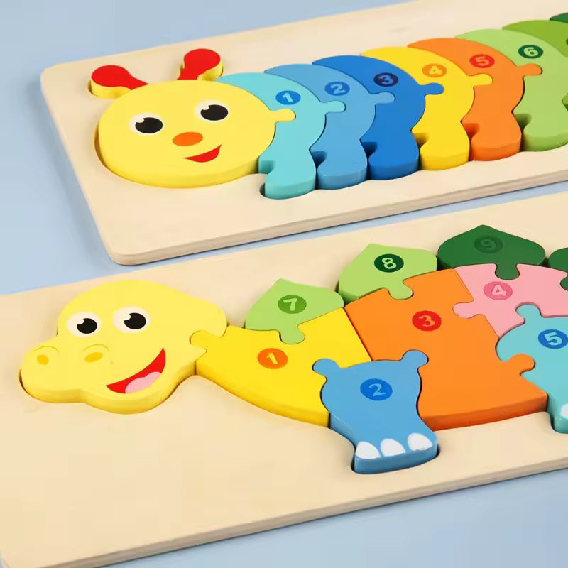 Puzzles d'Animaux Montessori – Éveillez la Curiosité et les Compétences Cognitives de Votre Enfant