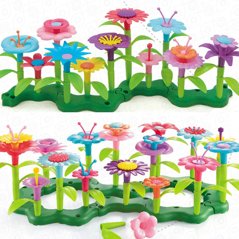 Set de Construction Jardin de Fleurs Montessori : un bouquet de créativité à assembler