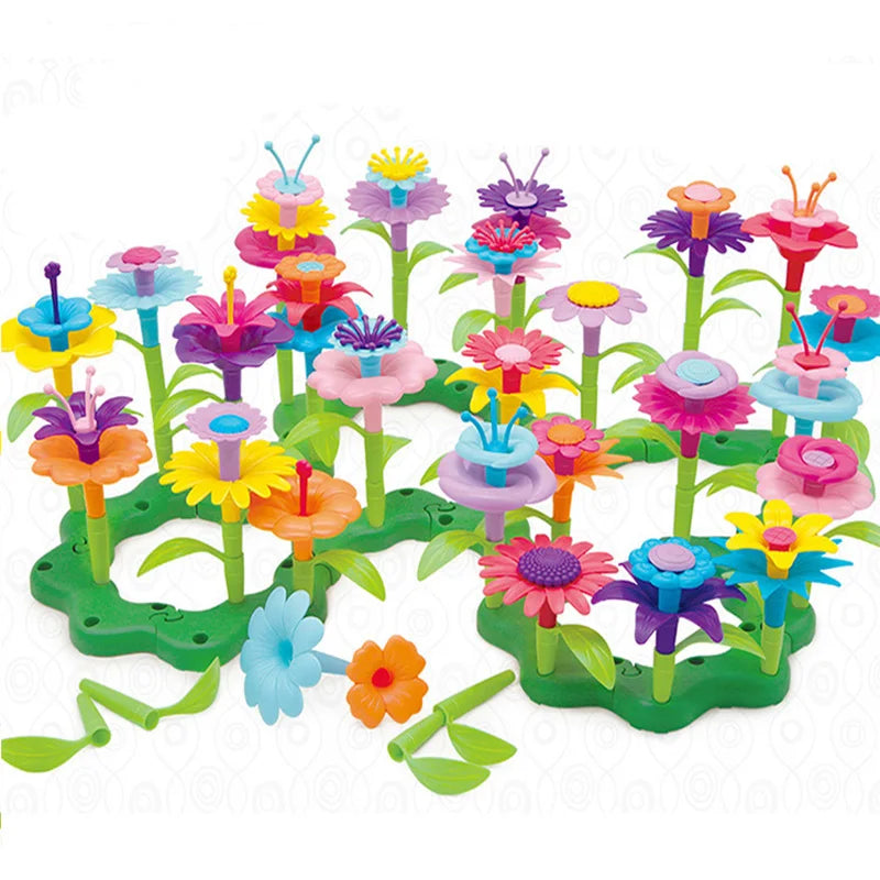 Set de Construction Jardin de Fleurs Montessori : un bouquet de créativité à assembler