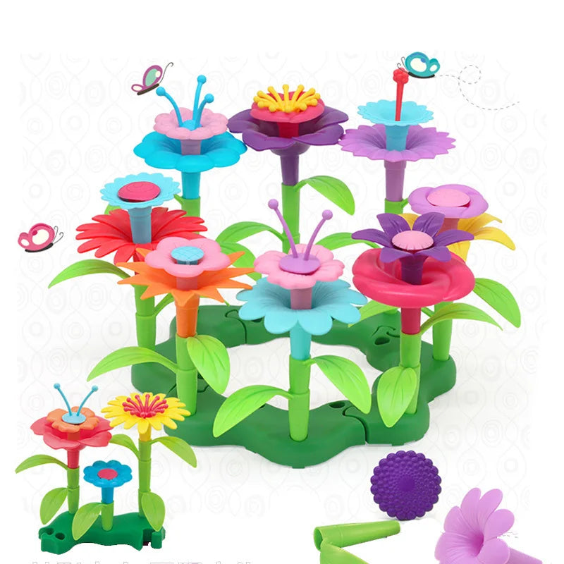 Set de Construction Jardin de Fleurs Montessori : un bouquet de créativité à assembler
