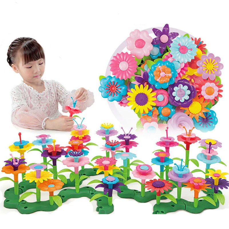 Set de Construction Jardin de Fleurs Montessori : un bouquet de créativité à assembler
