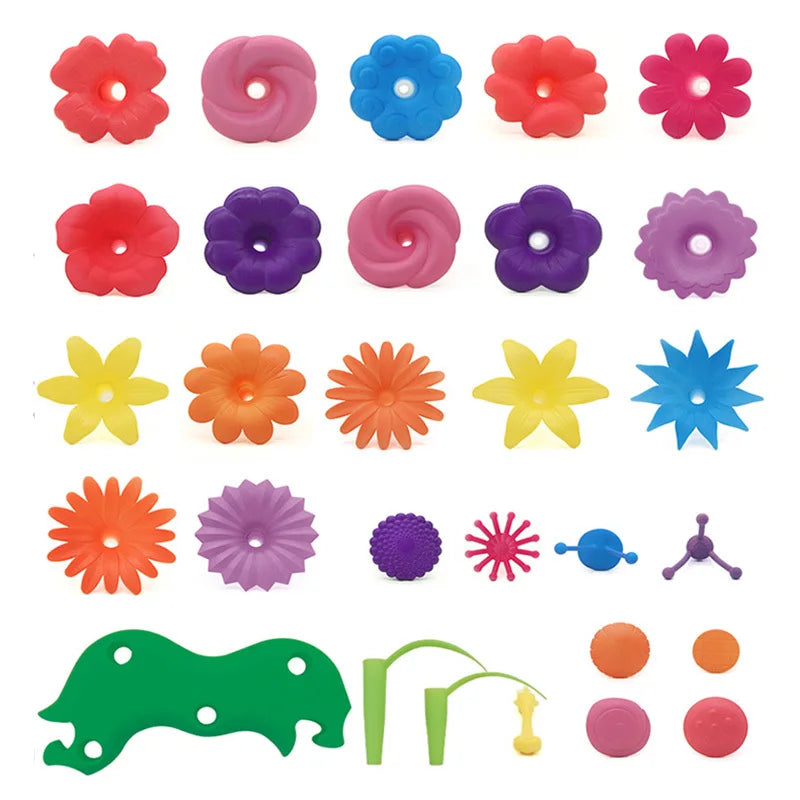 Set de Construction Jardin de Fleurs Montessori : un bouquet de créativité à assembler