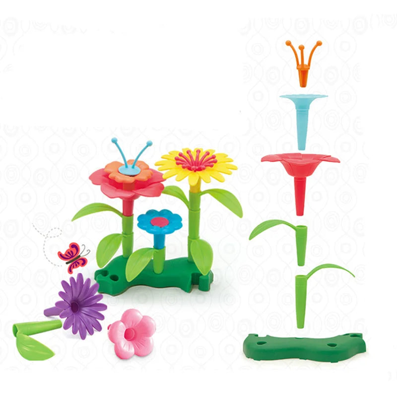 Set de Construction Jardin de Fleurs Montessori : un bouquet de créativité à assembler