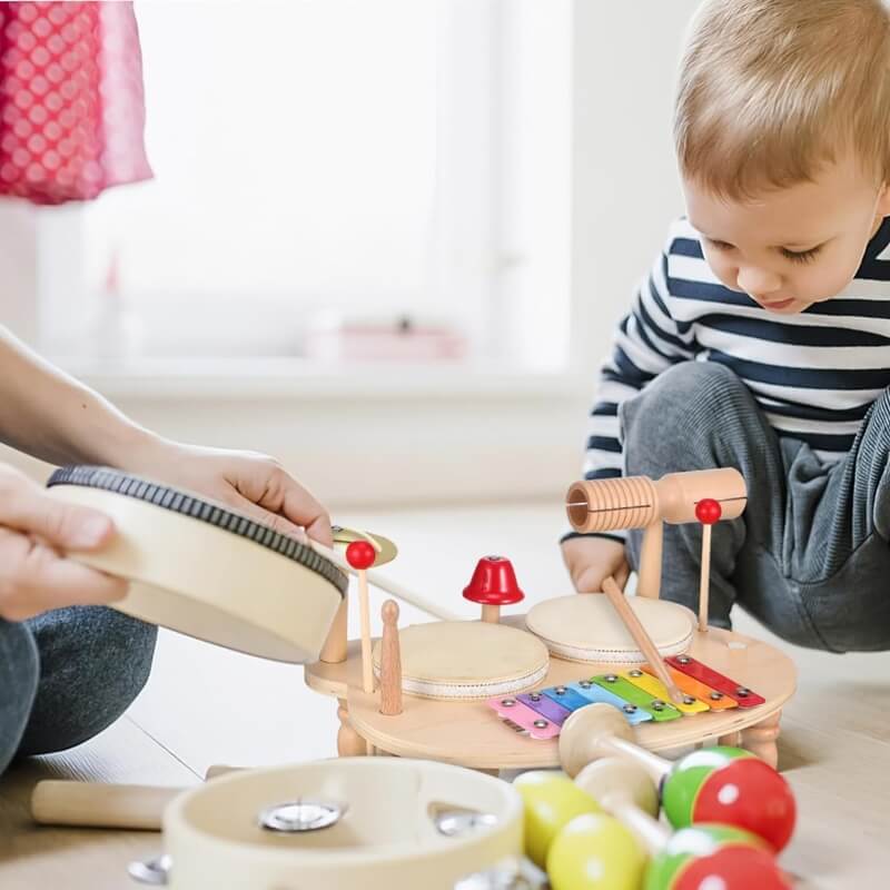 Set de Percussions Montessori – Éveillez le musicien qui sommeille en votre enfant