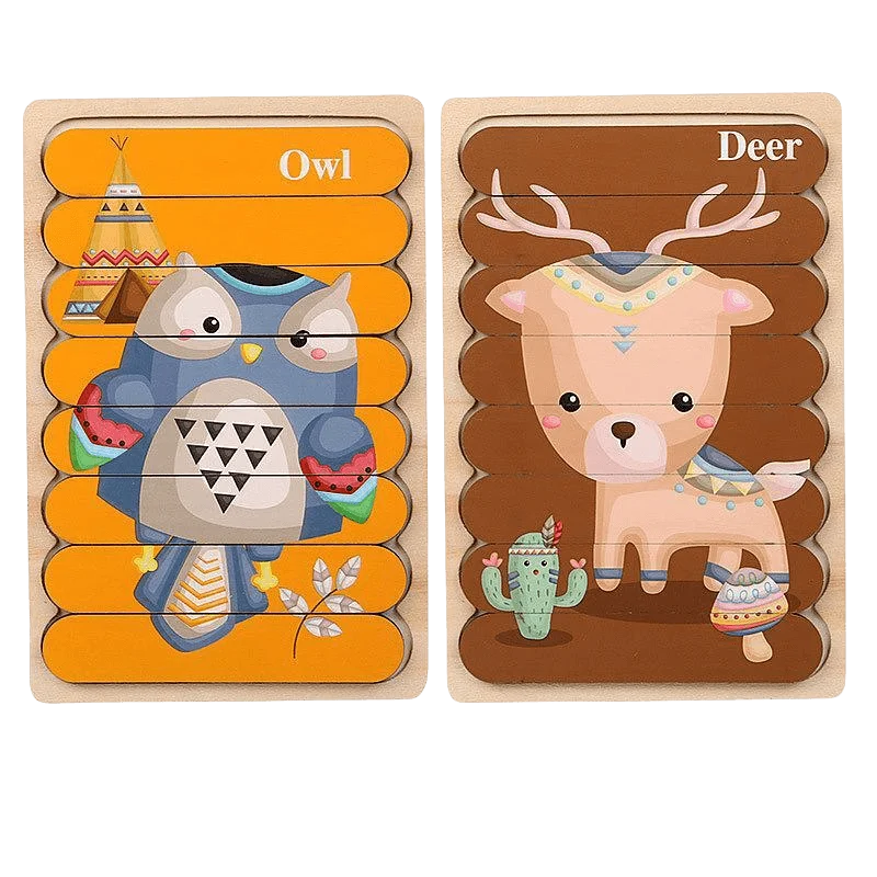 Puzzle Recto-Verso Montessori – Deux Fois Plus de Plaisir et d'Apprentissage