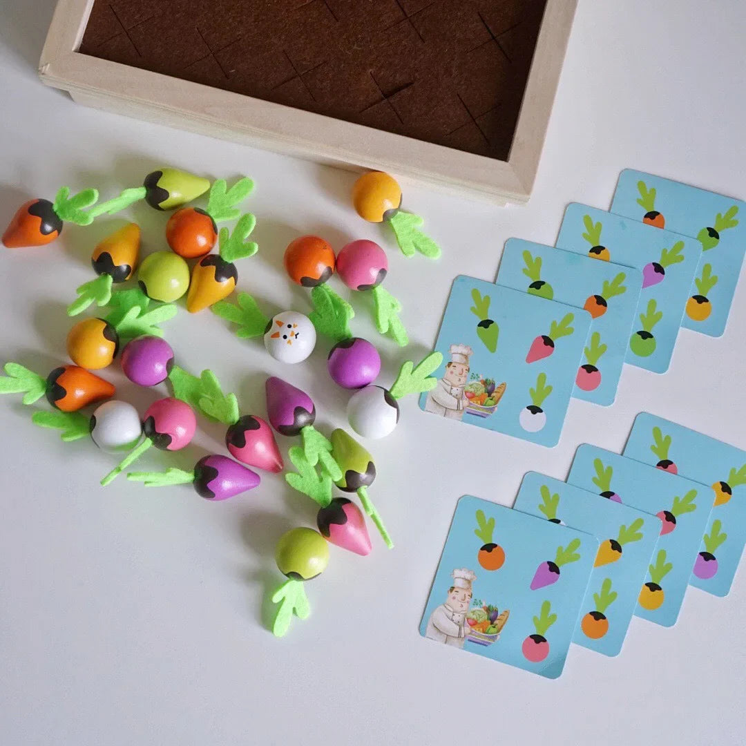 Jouet Carotte Montessori - Récolte Ludique pour Petits Jardiniers