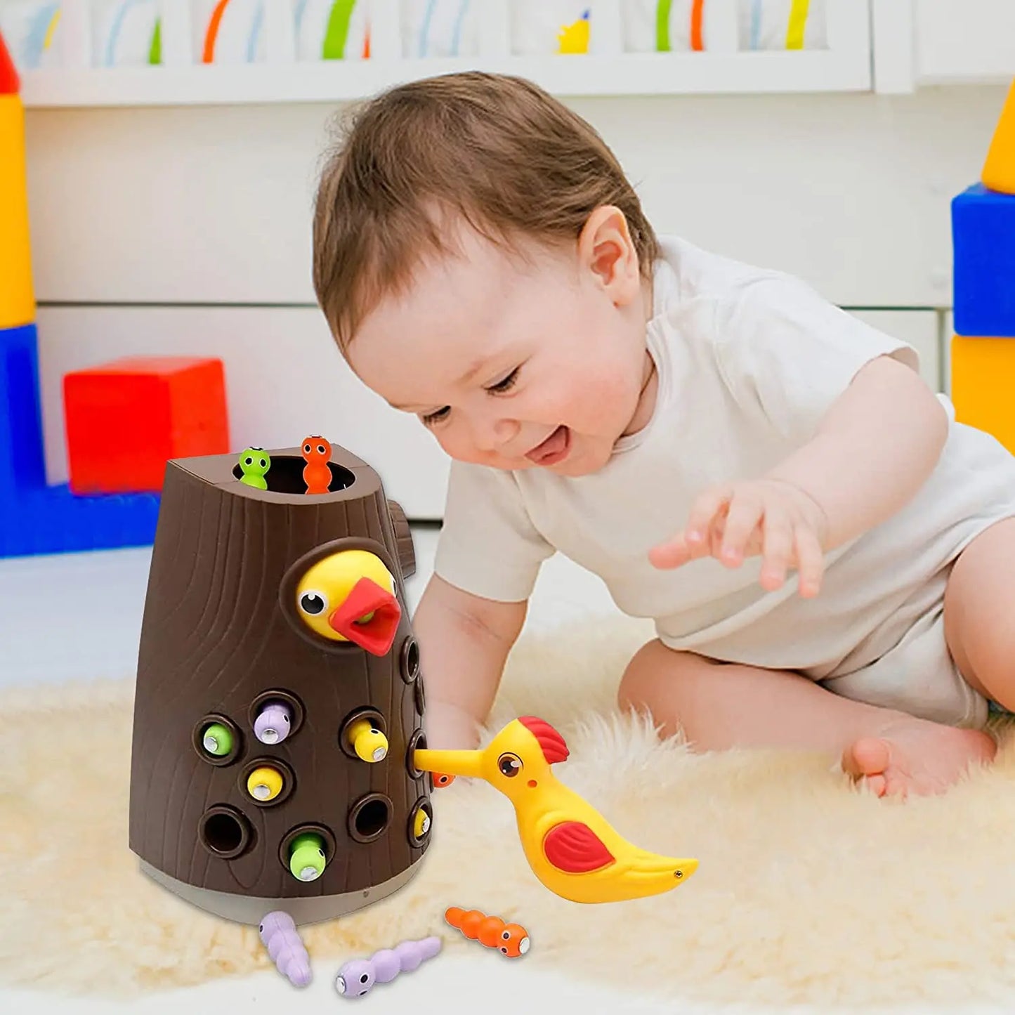 Pic-vert Magnétique Montessori : un jeu sensoriel pour nourrir la curiosité