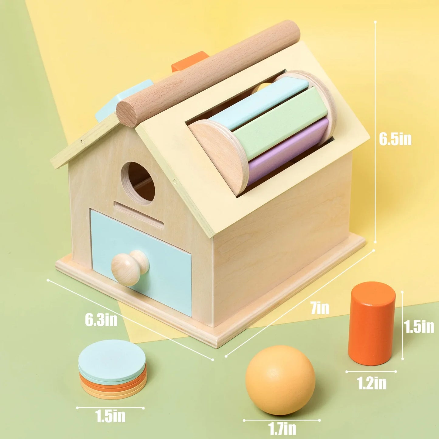 Jouet Bébé 5-en-1 Montessori – L’Éveil Doux et Intelligent dès 6 Mois