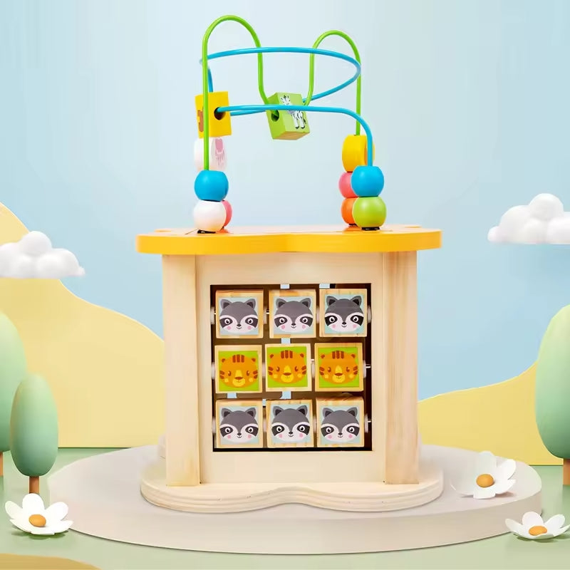 Cube d'Activités Montessori – Un Monde d'Éveil au Bout des Doigts