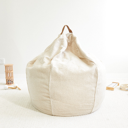 Pouf Teddy en Bouclettes – Le nid douillet pour des moments de détente
