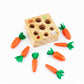 Boîte de Récolte de Carottes Montessori : un jeu sensoriel pour éveiller les petits jardiniers