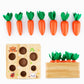 Boîte de Récolte de Carottes Montessori : un jeu sensoriel pour éveiller les petits jardiniers