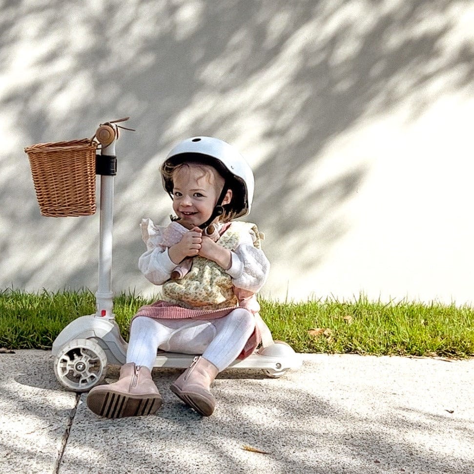 Trottinette 3 Roues avec Panier en Osier – Pour des Balades Enchantées