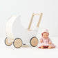 Poussette en Bois en Forme de Lune – Pour des Promenades Enchantées avec les Poupées