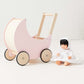 Poussette en Bois en Forme de Lune – Pour des Promenades Enchantées avec les Poupées