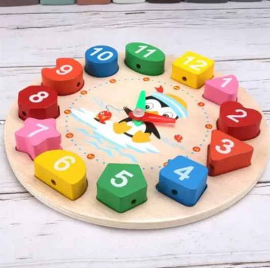 Horloge Pingouin Montessori : apprendre l’heure en s’amusant